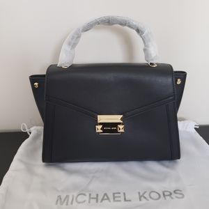 NWT Michael Kors Whitney Medium Leather Satchel